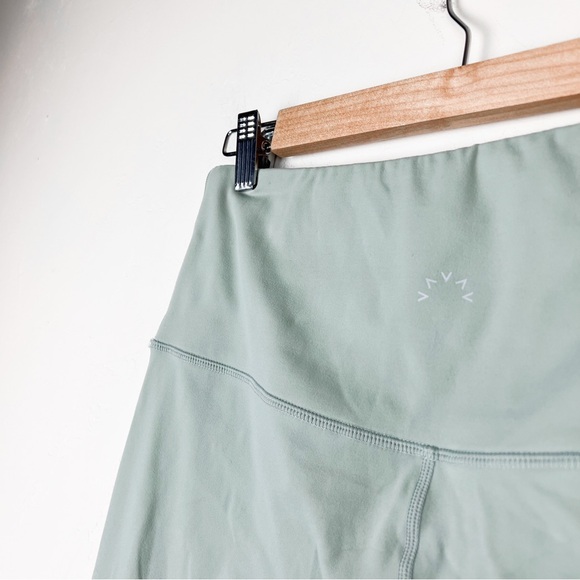 Varley Whitley High Rise Jersey Leggings in Sage Green Shadow Gray Size XL - Picture 9 of 16